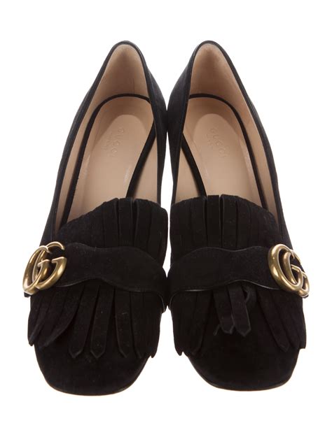 gucci marmont suede loafers|Gucci loafers ladies.